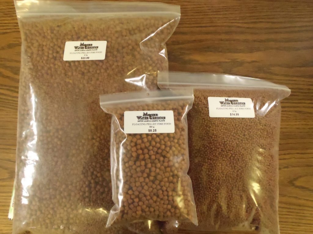 FLOATING PELLET FISH FOOD Moore Water Gardens